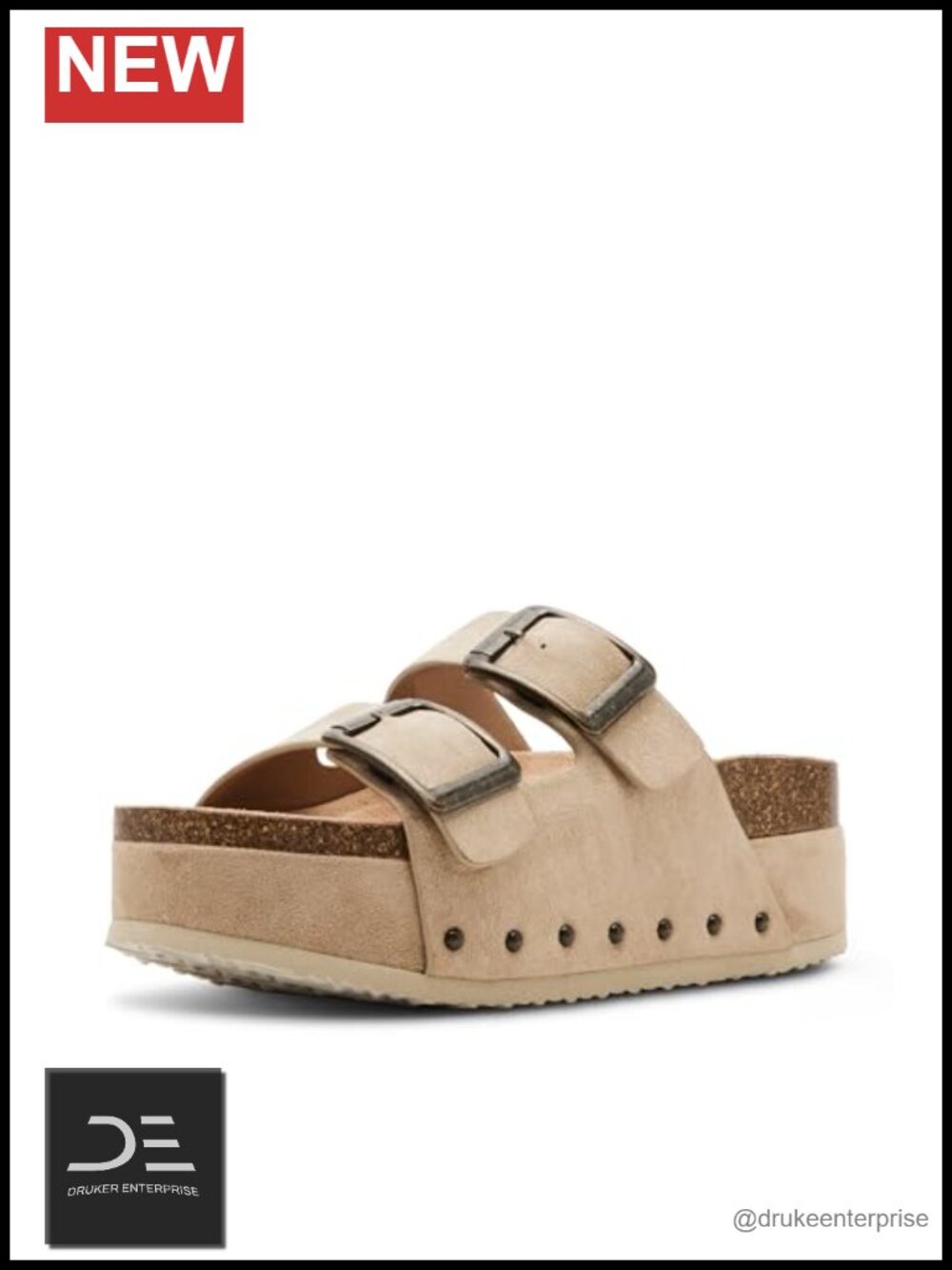 Madden Girl Babess Slide Sandals with Platform Heel